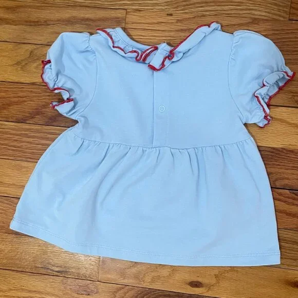 Girls 12 Month Three Apple Back to School Bloomerset - Picture 6 of 6